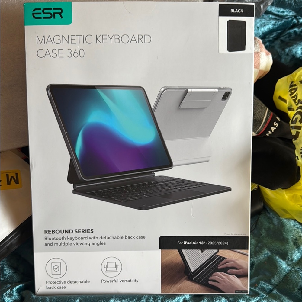 Black Tablet Keyboard Case for iPad Air 13